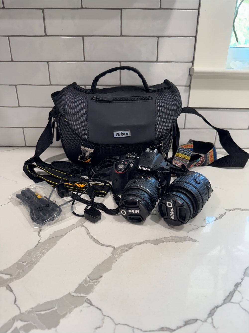 Nikon D3300 HD-SLR Camera 2 Lens Bundle with Case